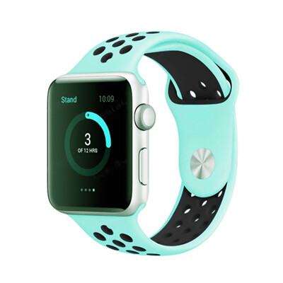 Two-Colored Silica Gel Lightweight Watch Band Sport Breathable Watch Strap For Apple Watch 432
Two-Colored Silica Gel Lightweight Watch Band Sport Breathable Watch Strap For Apple Watch 432