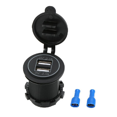 Dual 2 USB Outlet 21A Port Socket Charger Power Adapter for Car Boat Motorcycle Blue LED Backlight
Dual 2 USB Outlet 21A Port Socket Charger Power Adapter for Car Boat Motorcycle Blue LED Backlight
