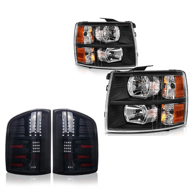 Black housing Headlights Tail Lights Set For 2007-2013 Chevy Silverado 1500 2500 3500
Black housing Headlights Tail Lights Set For 2007-2013 Chevy Silverado 1500 2500 3500