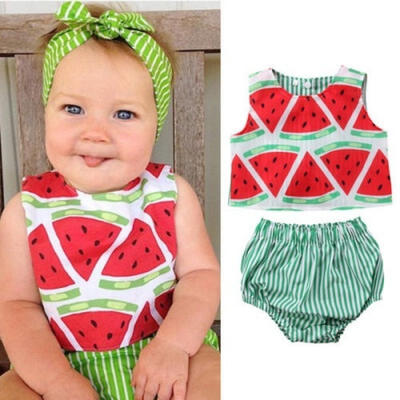 Lovely Newborn Kids Baby Girls Watermelon Clothes Vest TopsPantsShorts Outfits Set
Lovely Newborn Kids Baby Girls Watermelon Clothes Vest TopsPantsShorts Outfits Set