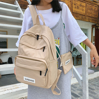 Fashion schoolbag female ins Korean version ulzzang high school student backpack tide large capacity junior high school double sho
Fashion schoolbag female ins Korean version ulzzang high school student backpack tide large capacity junior high school double sho