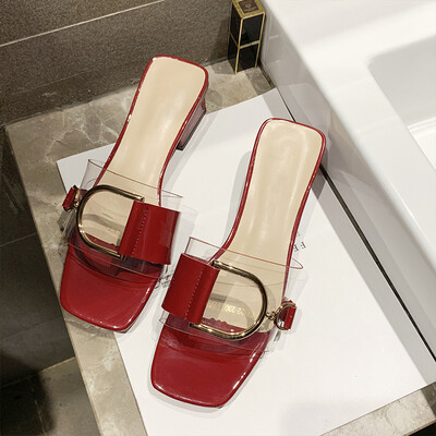 Slippers women wear Korean belt buckle fashion low heel word slippers women 2019 new Joker fashion 
Slippers women wear Korean belt buckle fashion low heel word slippers women 2019 new Joker fashion