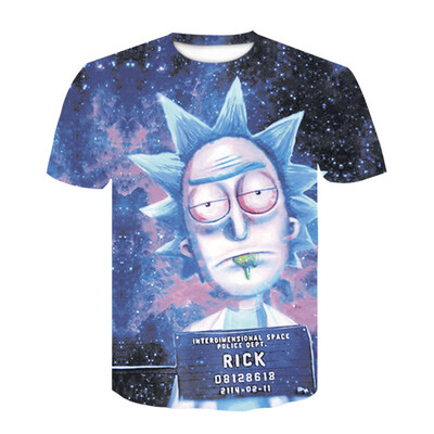 Men 3D Print Short Sleeve Casual Slim Fit T-Shirts Graphic Tee Shirt 472