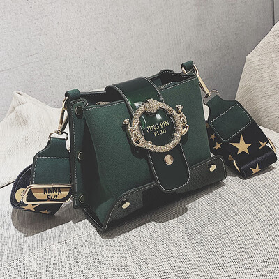 Bag female 2019 new wave Korean fashion personality ring matte wild wide shoulder strap shoulder slung bucket bag
Bag female 2019 new wave Korean fashion personality ring matte wild wide shoulder strap shoulder slung bucket bag