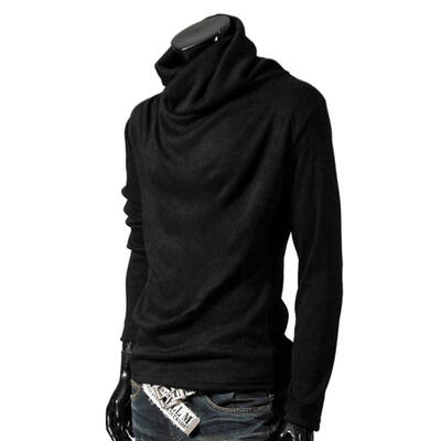 Mens High Collar Pile Collar T Shirts Casual Knitted Slim Long Sleeve T Shirt Solid Color T150 For Men
Mens High Collar Pile Collar T Shirts Casual Knitted Slim Long Sleeve T Shirt Solid Color T150 For Men