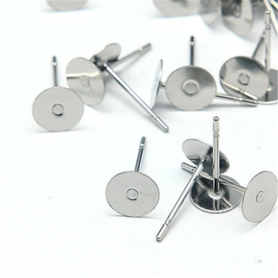 PH PANDAHALL 1 Box 304 Stainless Steel Ear Stud Components