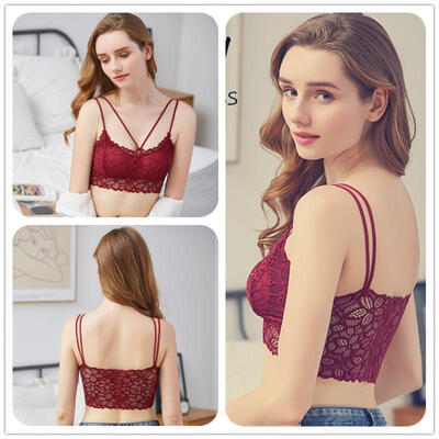 French Sexy Camisole Padded Tank Tops Women Fitness Underwear Lace Bralette Crop Tops 4 kinds of color
French Sexy Camisole Padded Tank Tops Women Fitness Underwear Lace Bralette Crop Tops 4 kinds of color