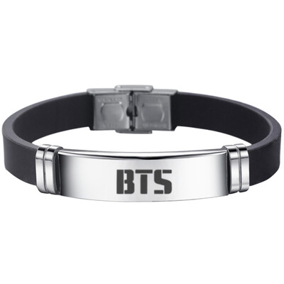 BTS EXO GOT7 Black Pink Seventeen Twice Stainless Steel Sports Bracelet Combination Logo Adjustable Bracelet
BTS EXO GOT7 Black Pink Seventeen Twice Stainless Steel Sports Bracelet Combination Logo Adjustable Bracelet
