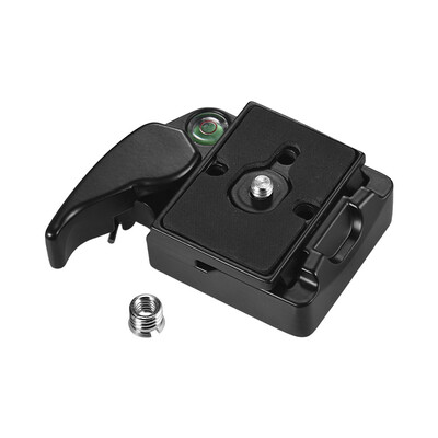 Quick Release Plate Clamp Adapter with QR Plate 14 inch Screw 14 & 38 inch Screw Hole Bubble Level for Tripod DSLR Cameras
Quick Release Plate Clamp Adapter with QR Plate 14 inch Screw 14 & 38 inch Screw Hole Bubble Level for Tripod DSLR Cameras