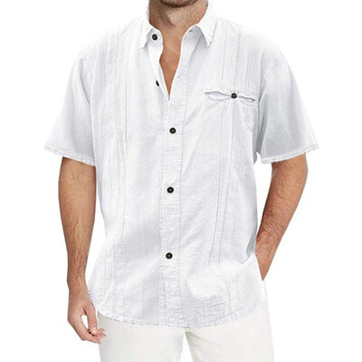 Toponeto Fashion Mens Casual Turn-down Collar Button Solid Beach Short Sleeve Top Blouse
Toponeto Fashion Mens Casual Turn-down Collar Button Solid Beach Short Sleeve Top Blouse