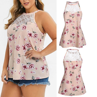 Roseonmyhand Fashion Womens Plus Size Sleeveless Lace Floral Printed T-shirt Tank Tops Vest
Roseonmyhand Fashion Womens Plus Size Sleeveless Lace Floral Printed T-shirt Tank Tops Vest