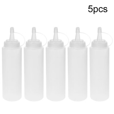 5pcs 8oz Clear Plastic Squeeze Bottle Condiment Dispenser Ketchup Mustard Sauce
5pcs 8oz Clear Plastic Squeeze Bottle Condiment Dispenser Ketchup Mustard Sauce