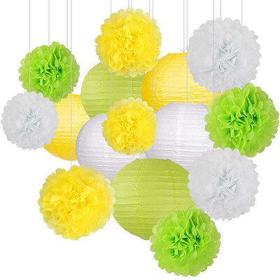 Gobestart Paper Flower Ball Paper Lantern Set Birthday Party Wedding Decoration 15pcsset
Gobestart Paper Flower Ball Paper Lantern Set Birthday Party Wedding Decoration 15pcsset