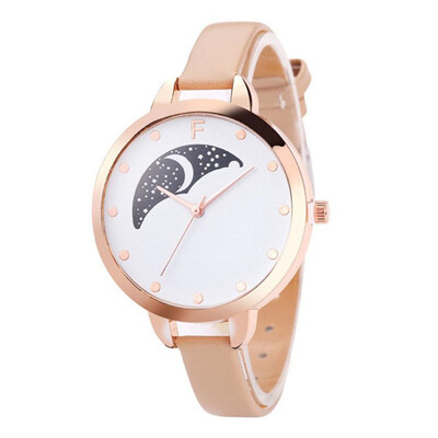 Hot Selling Womens Watches Simple Ladies Quartz Wristwatch Moonlight Pattern Dial Leather Strap Clock Dress Reloj Mujer
Hot Selling Womens Watches Simple Ladies Quartz Wristwatch Moonlight Pattern Dial Leather Strap Clock Dress Reloj Mujer