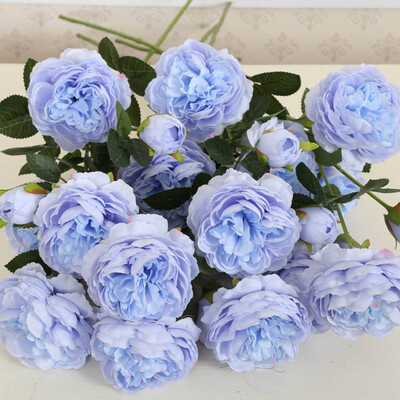1pc 3 heads Artificial Fake Western Rose Flower Peony Bridal Bouquet Wedding Home Decor Table Decoration Accessories 
1pc 3 heads Artificial Fake Western Rose Flower Peony Bridal Bouquet Wedding Home Decor Table Decoration Accessories