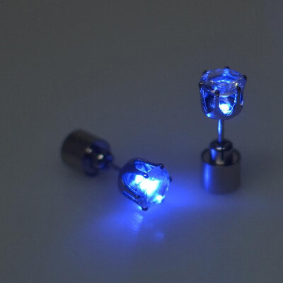 LED Luminous Zirconia Stone Ear Stud Earrings for Nightclubs Dance Party Accessories Light Up LED Bling Ear Studs
LED Luminous Zirconia Stone Ear Stud Earrings for Nightclubs Dance Party Accessories Light Up LED Bling Ear Studs