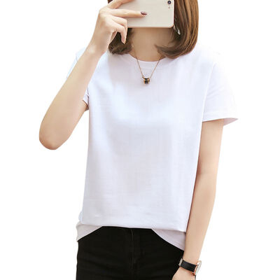 T Shirt Women Solid T-shirts Female Summer Casual Tops O-Neck Short Sleeve T-shirt Korean Women Clothing
T Shirt Women Solid T-shirts Female Summer Casual Tops O-Neck Short Sleeve T-shirt Korean Women Clothing
