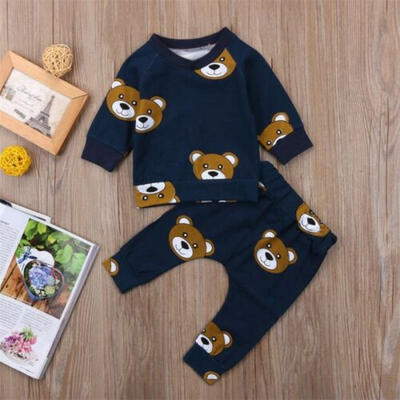 Newborn Infant Kids Boy Girl Baby Clothes Bear Outfit T-shirt TopLong Pants Set
Newborn Infant Kids Boy Girl Baby Clothes Bear Outfit T-shirt TopLong Pants Set