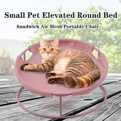 Small Pet Elevated Round Bed Cat Raised Portable Bed Sandwich Air Mesh Net Pad Steel Feet Perch
Small Pet Elevated Round Bed Cat Raised Portable Bed Sandwich Air Mesh Net Pad Steel Feet Perch