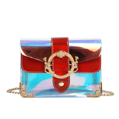 2019 Summer New Flap Women Handbags Female Clear Pink Chain Single Shoulder Bag Laser Transparent Crossbody Bag Casual Fashion
2019 Summer New Flap Women Handbags Female Clear Pink Chain Single Shoulder Bag Laser Transparent Crossbody Bag Casual Fashion