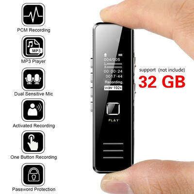 Mini Digital Voice Activated Recorder Spy Dictaphone Audio Sound Recorder MP3
Mini Digital Voice Activated Recorder Spy Dictaphone Audio Sound Recorder MP3
