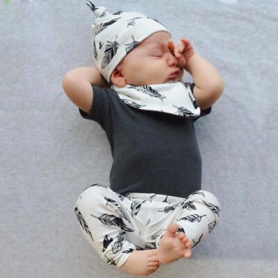 Summer Europe&the United States style Sets short sleeve T shirtpantshatBibs newborn clothes
Summer Europe&the United States style Sets short sleeve T shirtpantshatBibs newborn clothes