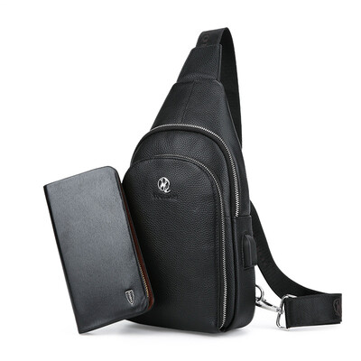 Leather chest bag male Korean version of the outdoor sports&leisure backpack chest bag mens shoulder Messenger bag first layer cowhide
Leather chest bag male Korean version of the outdoor sports&leisure backpack chest bag mens shoulder Messenger bag first layer cowhide