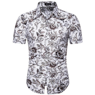 Mens Short Sleeve Retro Print Shirt Casual Button Down Floral Shirts
Mens Short Sleeve Retro Print Shirt Casual Button Down Floral Shirts