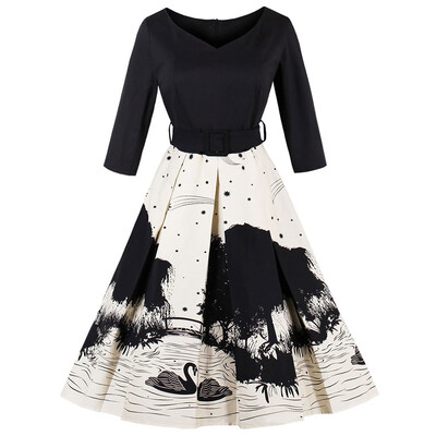 Vintage V Neck Pinup Dress
Vintage V Neck Pinup Dress