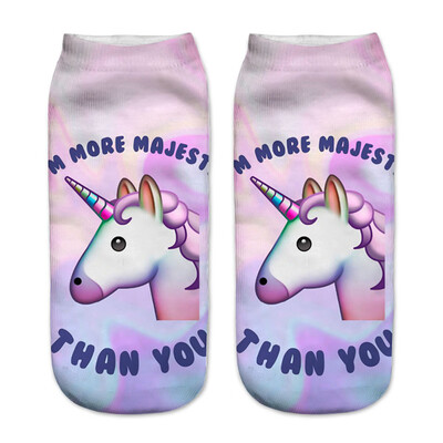 1Pair Women Low Cut Ankle Socks Funny Unicorn 3D Printing Socks Cotton Hosiery Printed Socks
1Pair Women Low Cut Ankle Socks Funny Unicorn 3D Printing Socks Cotton Hosiery Printed Socks
