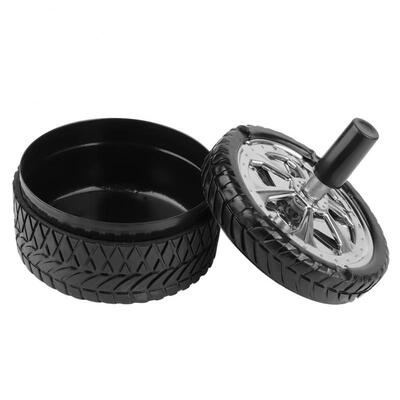 Greensen Car Tire Rotating Style Fashion Round Stainless Steel Press Up Smokeless Ashes Holder
Greensen Car Tire Rotating Style Fashion Round Stainless Steel Press Up Smokeless Ashes Holder