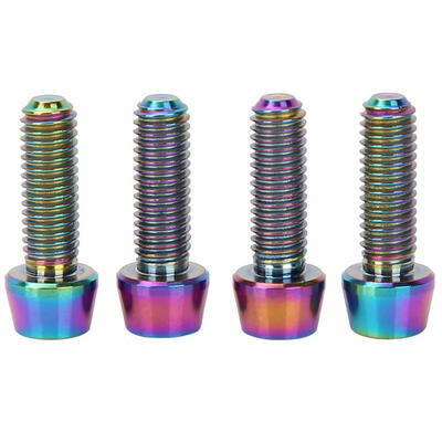 Greensen 4pcs M515mm Bicycle Titanium Alloy Tapered Bolts Mountain Bike Stem Fixed Screws
Greensen 4pcs M515mm Bicycle Titanium Alloy Tapered Bolts Mountain Bike Stem Fixed Screws