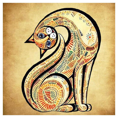 5D DIY Diamond Painting Novelty Cat Cross Stitch Embroidery Rhinestones Kit