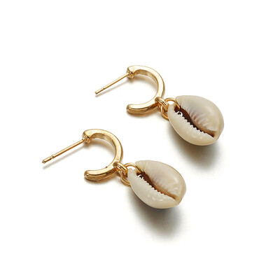 New DIY Sea Shell Pendant Earrings Women Brincos Gold Boho Earrings Statement Gift Jewelry Bohemian Fashion Jewelry Gifts
New DIY Sea Shell Pendant Earrings Women Brincos Gold Boho Earrings Statement Gift Jewelry Bohemian Fashion Jewelry Gifts