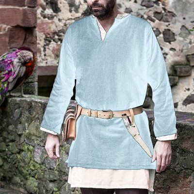 Toponeto Mens New Style Medieval Vintage Cotton-Linen Long-Sleeved Fashion Blouse Top
Toponeto Mens New Style Medieval Vintage Cotton-Linen Long-Sleeved Fashion Blouse Top