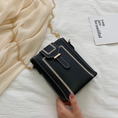 Small fresh casual wild temperament Messenger bag female 2019 new fashion simple sewing thread chain shoulder bag
Small fresh casual wild temperament Messenger bag female 2019 new fashion simple sewing thread chain shoulder bag
