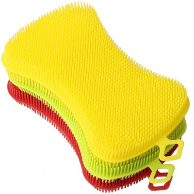 3 Pieces Silicone Sponge Multipurpose Antibacterial Kitchen Silicone Scrubber Silicone Dish Washing&Dirt Cleaning Sponge
3 Pieces Silicone Sponge Multipurpose Antibacterial Kitchen Silicone Scrubber Silicone Dish Washing&Dirt Cleaning Sponge