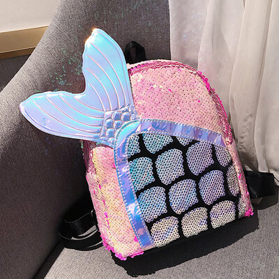 Original personality scales sequined backpack tide new Korean fashion mermaid backpack student bags
Original personality scales sequined backpack tide new Korean fashion mermaid backpack student bags