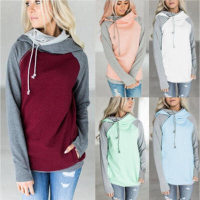 New Women Hoods Sweatshirt Womens Casual Long Sleeve Hooded Sweathirts Double Tops Blouse
New Women Hoods Sweatshirt Womens Casual Long Sleeve Hooded Sweathirts Double Tops Blouse