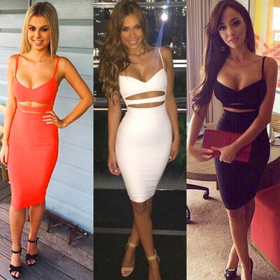 Women Ladies Sexy Clubwear Bandage Bodycon Sleeveless Party Cocktail Evening Short Mini Dress
Women Ladies Sexy Clubwear Bandage Bodycon Sleeveless Party Cocktail Evening Short Mini Dress