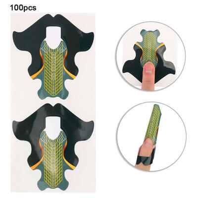 Greensen 100pcs Reusable Nail Forms for Nail Extension UV Builder Gel Paper Tray Nail Art Accessories
Greensen 100pcs Reusable Nail Forms for Nail Extension UV Builder Gel Paper Tray Nail Art Accessories