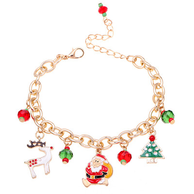 Bracelet Xmas Jewelry Charm Alloy Women Chain Kids Lovely Christmas Decor