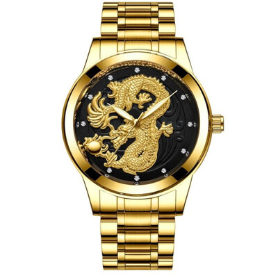Top Brand Luxury golden watches men Dragon dial stainless steel fashion diamonds wrist watch male quartz clock relogio masculino
Top Brand Luxury golden watches men Dragon dial stainless steel fashion diamonds wrist watch male quartz clock relogio masculino