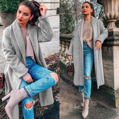 Toponeto Womens Fashion Long Sleeve Jackets Solid Color Casual Loose Coat With Belt
Toponeto Womens Fashion Long Sleeve Jackets Solid Color Casual Loose Coat With Belt