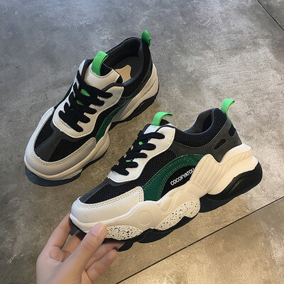 Sports Shoes Women Summer Breathable Korean Version Fashion Colourless Smart Running Shoes Lace Thick-soled Daddy Shoes
Sports Shoes Women Summer Breathable Korean Version Fashion Colourless Smart Running Shoes Lace Thick-soled Daddy Shoes