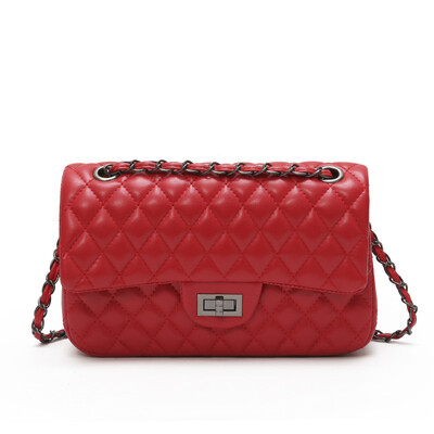 Chao Korean version of the wild Messenger bag chain shoulder simple fashion small square bag
Chao Korean version of the wild Messenger bag chain shoulder simple fashion small square bag