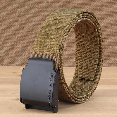 Automatic Buckle Unisex belt High Quality Solid Color Nylon Men belt Outdoor Casual pants Cowboy pants wild belt
Automatic Buckle Unisex belt High Quality Solid Color Nylon Men belt Outdoor Casual pants Cowboy pants wild belt