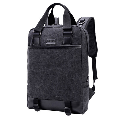 Tailored male large capacity computer bag portable shoulder bag travel bag canvas bag BK
Tailored male large capacity computer bag portable shoulder bag travel bag canvas bag BK