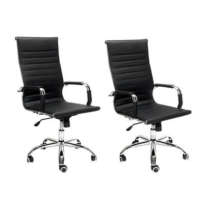 High Back Swivel Chair Ergonomic Height Adjustable PU Leather Office Chair
High Back Swivel Chair Ergonomic Height Adjustable PU Leather Office Chair