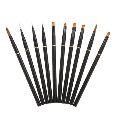 10pcs Acrylic Nail Brush Kit for Nail Art DIY UV Gel Nail Builder Brush Painting Drawing Nail Pen Set Professional Nail Tool
10pcs Acrylic Nail Brush Kit for Nail Art DIY UV Gel Nail Builder Brush Painting Drawing Nail Pen Set Professional Nail Tool